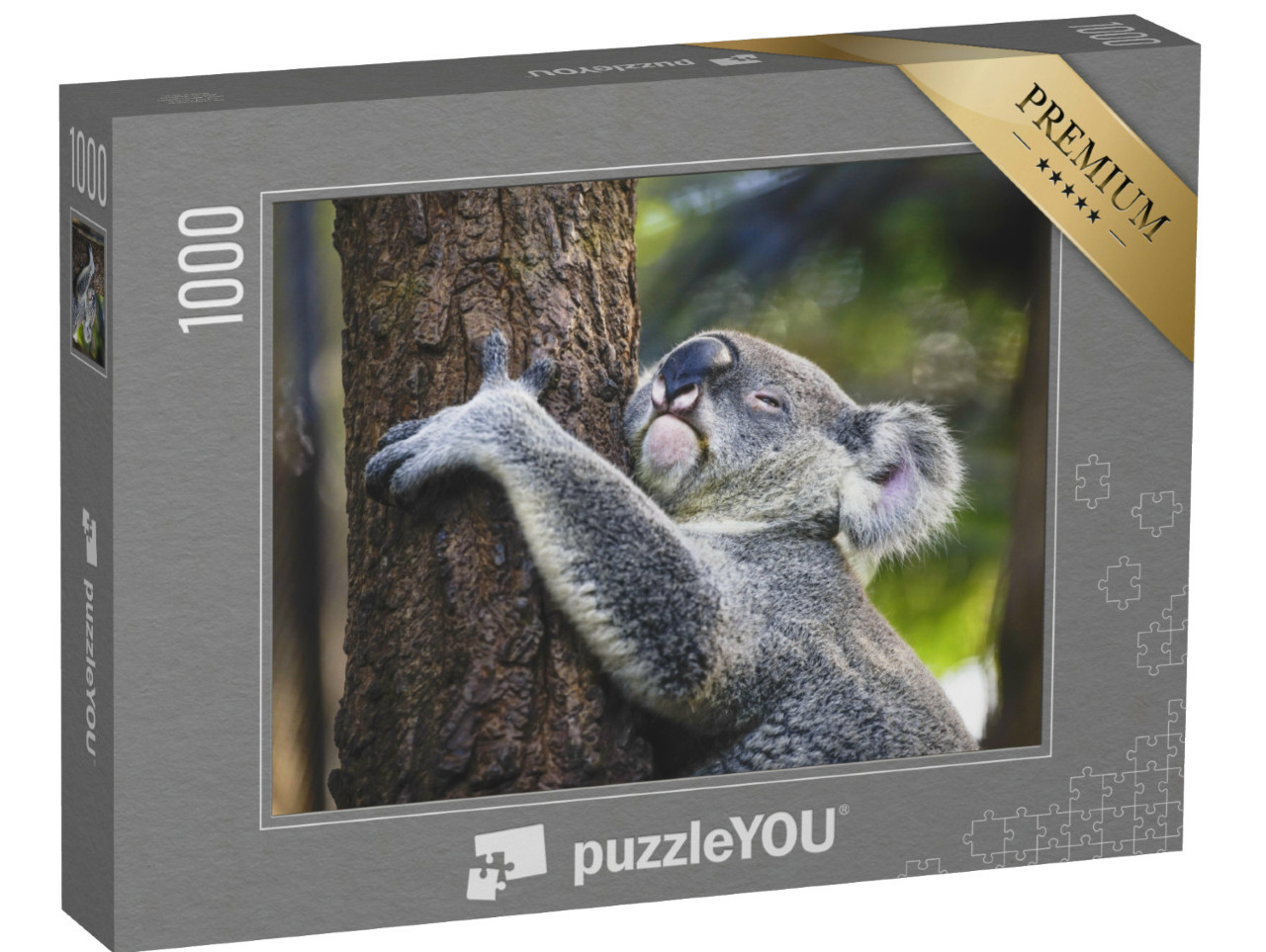 Puzzle 1000 Teile „Müder Koala am Baum“
