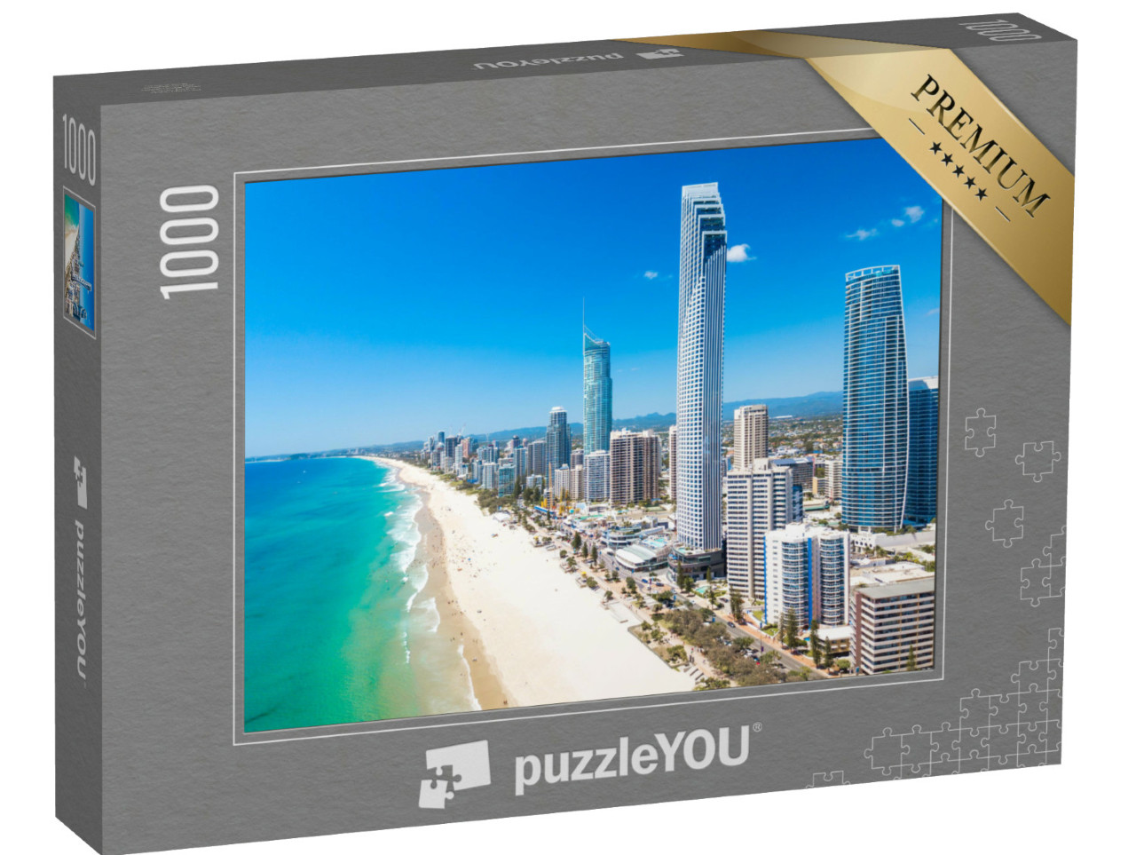 Puzzle 1000 Teile „Stadtteil Surfers Paradise der Stadt Gold Coast, Australien“