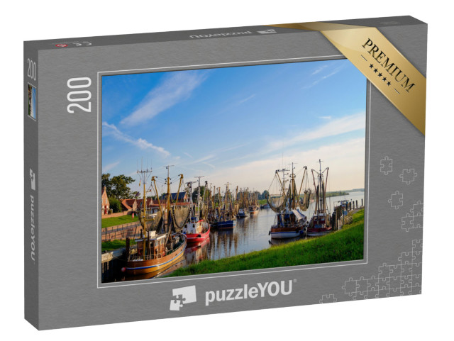 Puzzle 200 Teile „Hafen von Greetsiel, Deutschland“