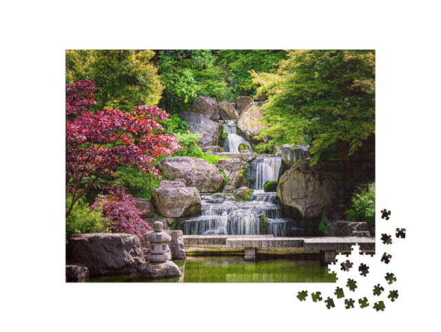 Puzzle 1000 Teile „Japanischer Garten“