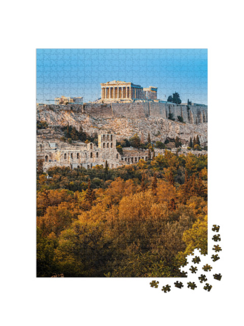 Puzzle 1000 Teile „Parthenon, Akropolis von Athen, Griechenland“