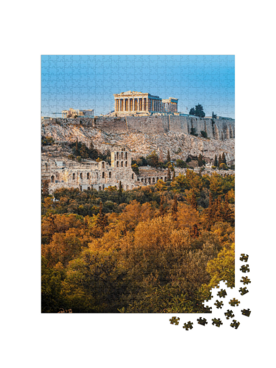 Puzzle 1000 Teile „Parthenon, Akropolis von Athen, Griechenland“