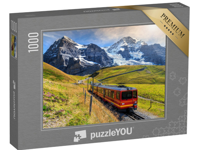 Puzzle 1000 Teile „Jungfraubahn im Berner Oberland, Schweiz“