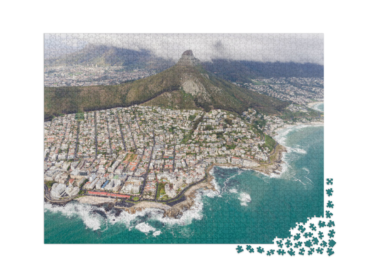 Puzzle 2000 Teile „Kapstadt, Südafrika, aus der Vogelperspekive“