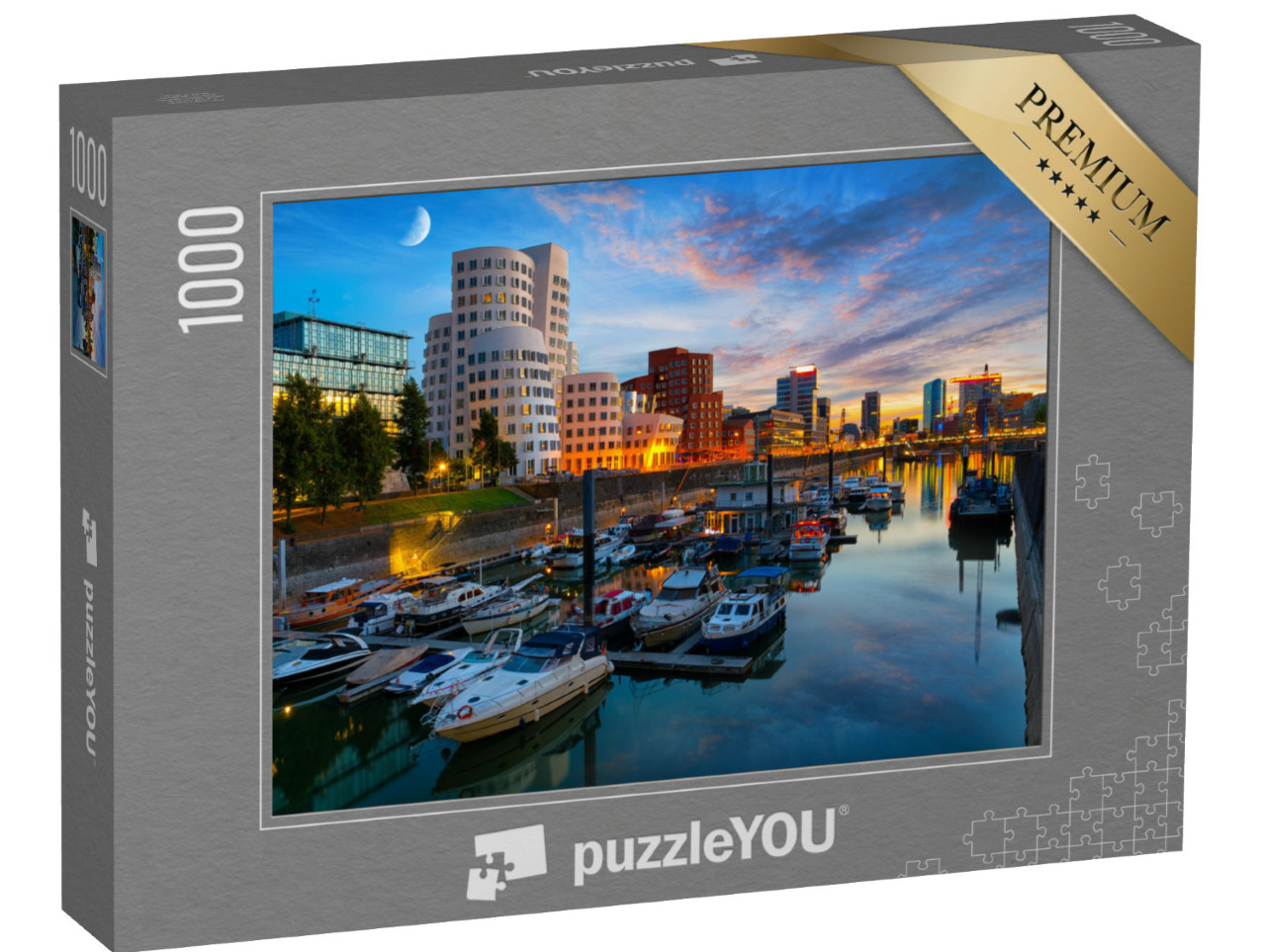 Puzzle 1000 Teile „Düsseldorfer Medienhafen“