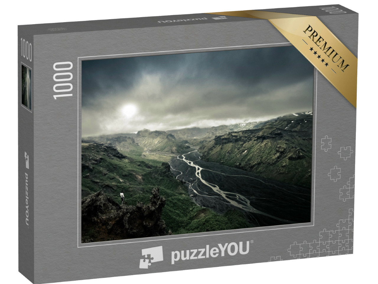 Puzzle 1000 Teile „Die herrliche Landschaft von Thorsmork, Island“