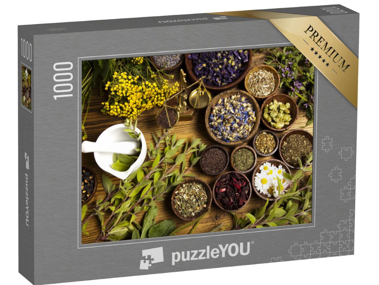 Puzzle 1000 Teile „Kräuter der Naturheilkunde“
