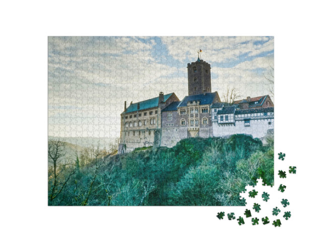 Puzzle 1000 Teile „Wartburg, Eisenach, UNESCO-Weltkulturerbe“
