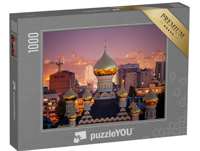 Puzzle 1000 Teile „St. Nikolaus-Kathedrale im Pokrowsky-Kloster in Kiew, Ukraine“
