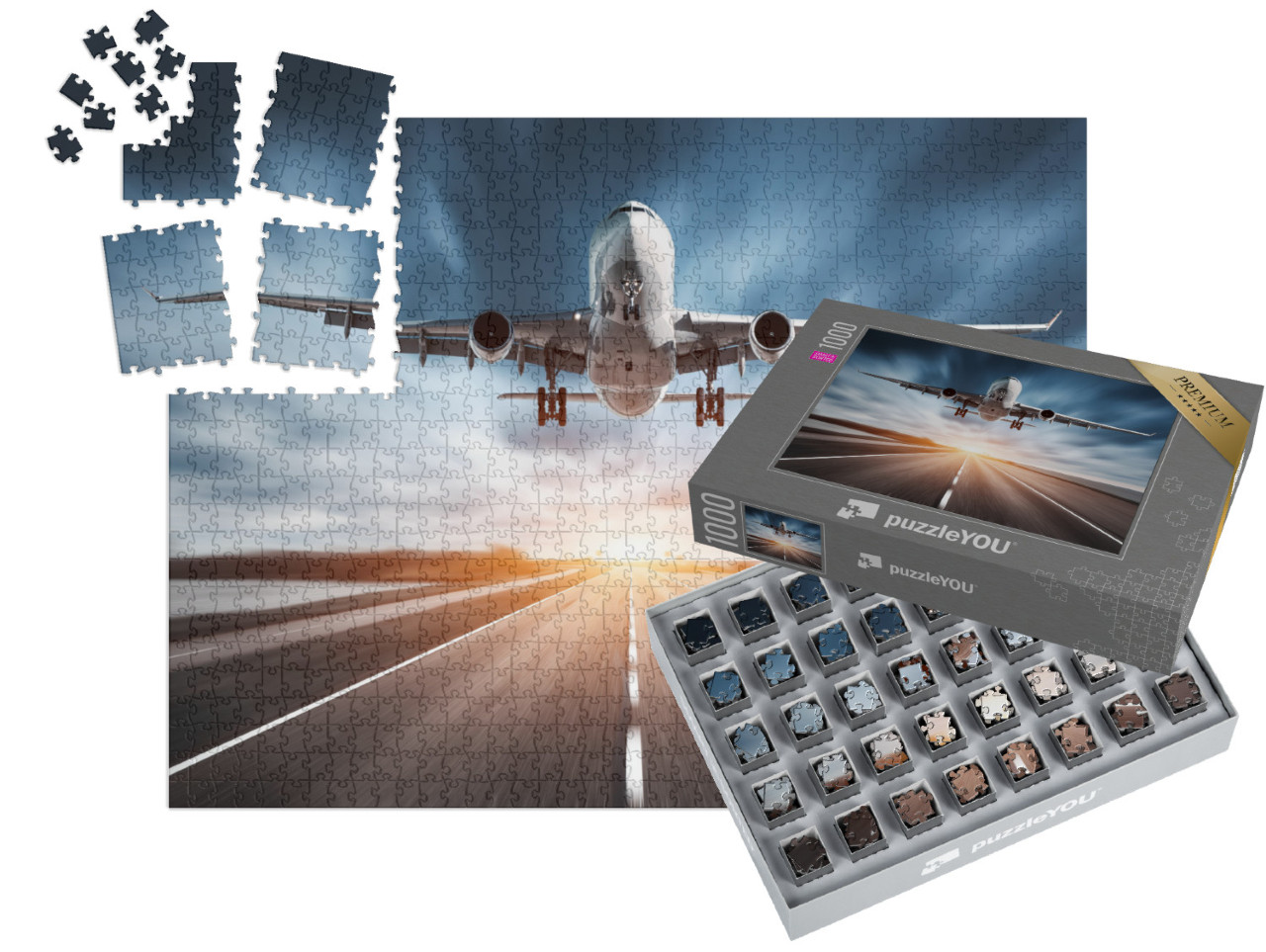 Puzzle „Flugzeug beim Start“ | SMART SORTED® 1000 Teile