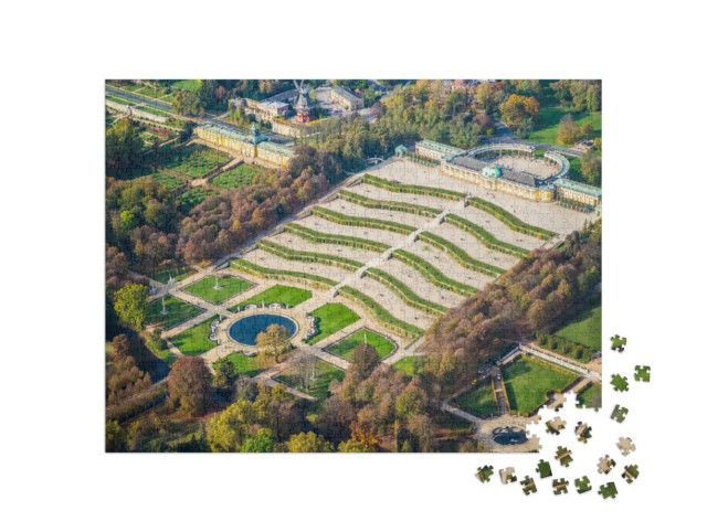 Puzzle 1000 Teile „Potsdam, Deutschland, Schloss Sanssouci im Frühherbst“