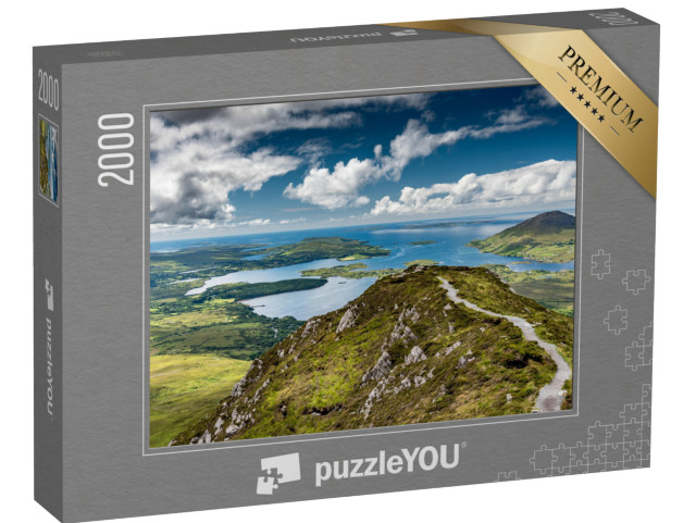 Puzzle 2000 Teile „Wanderweg im Connemara National Park, Irland“