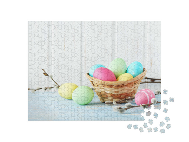 Puzzle 1000 Teile „Frohe Ostern!“