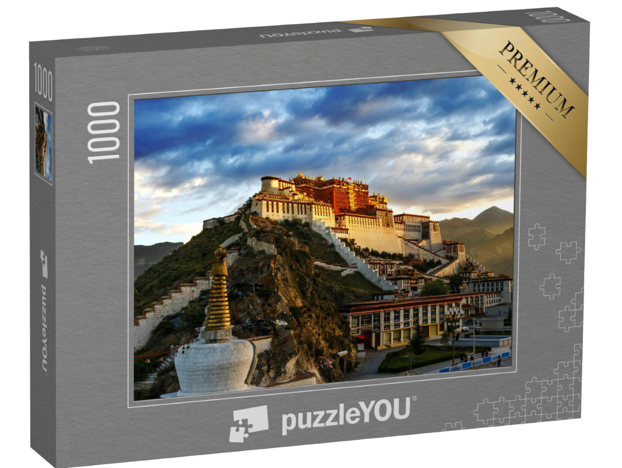 Puzzle 1000 Teile „Morgenlicht über dem Potala-Palast, Tibet“
