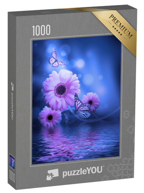 Puzzle 1000 Teile „Lichtstrahlen und Schmetterling“