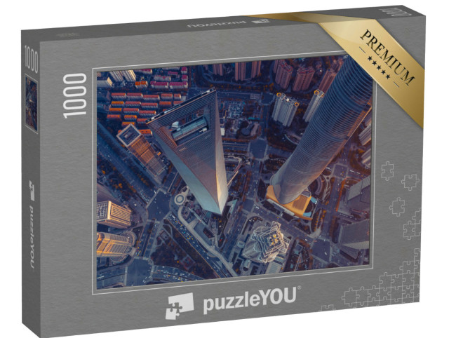 Puzzle 1000 Teile „Wolkenkratzer in Shanghai “