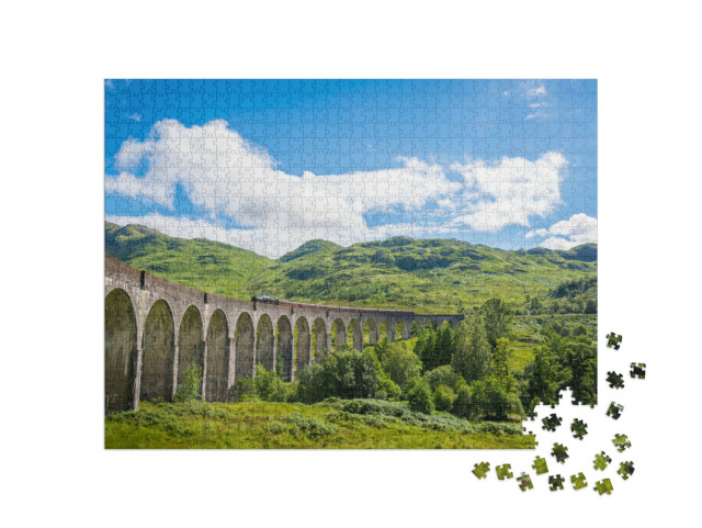 Puzzle 1000 Teile „Glenfinnan-Viadukt im Westen Schottlands“