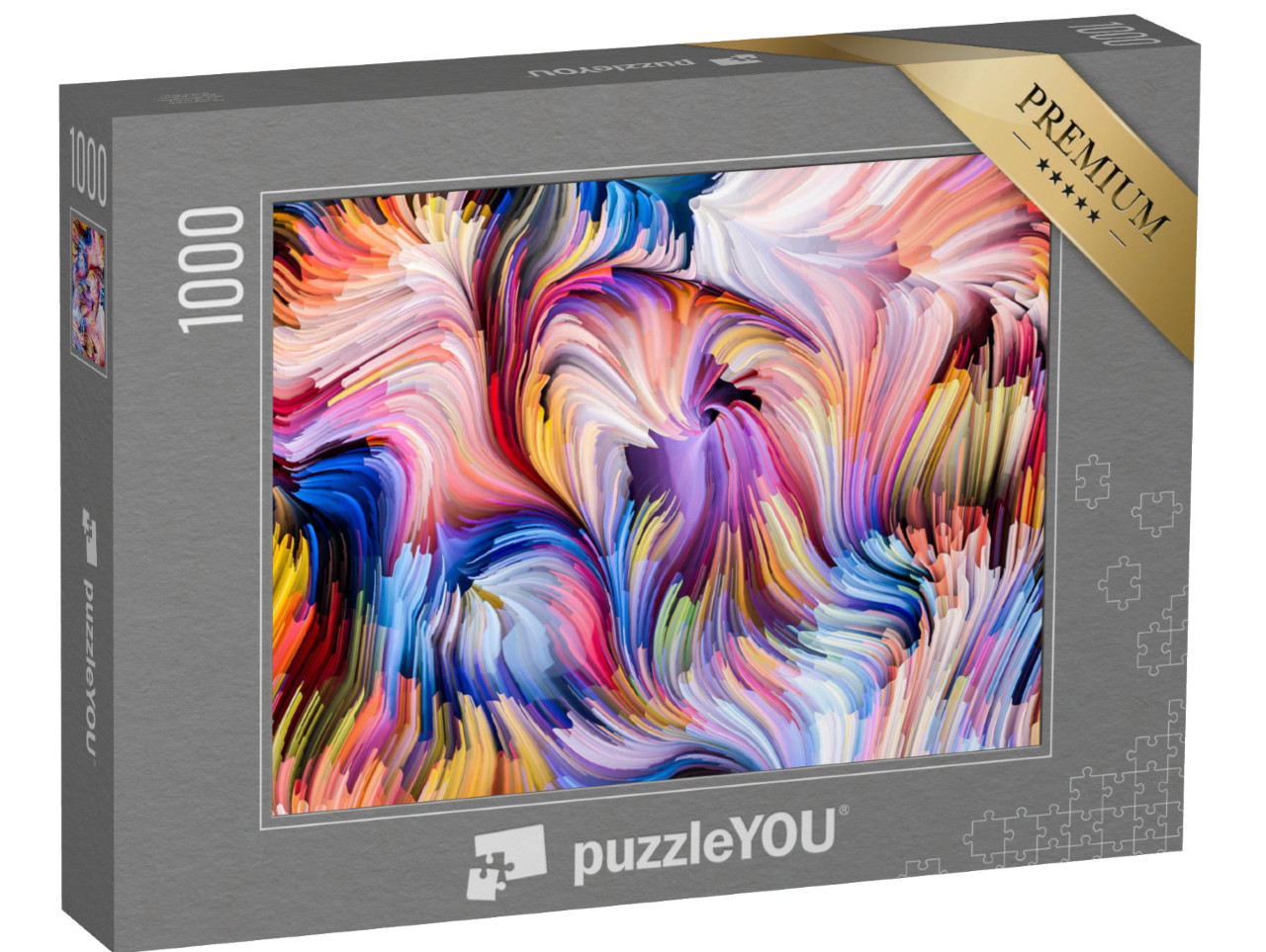 Puzzle 1000 Teile „Komposition von Farbströmen: Kräfte der Natur in der Kunst“