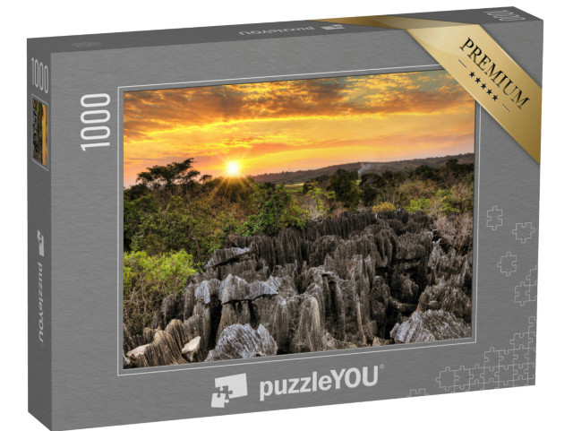 Puzzle 1000 Teile „Einzigartige Geografie im Nationalpark Tsingy de Bemaraha, Madagaskar“