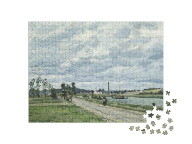 Puzzle 1000 Teile „Camille Pissarro - Die Ufer der Oise bei Pontoise“