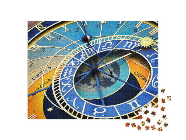Puzzle 1000 Teile „Wunderschöne Prager Astronomische Uhr in der Altstadt von Prag“
