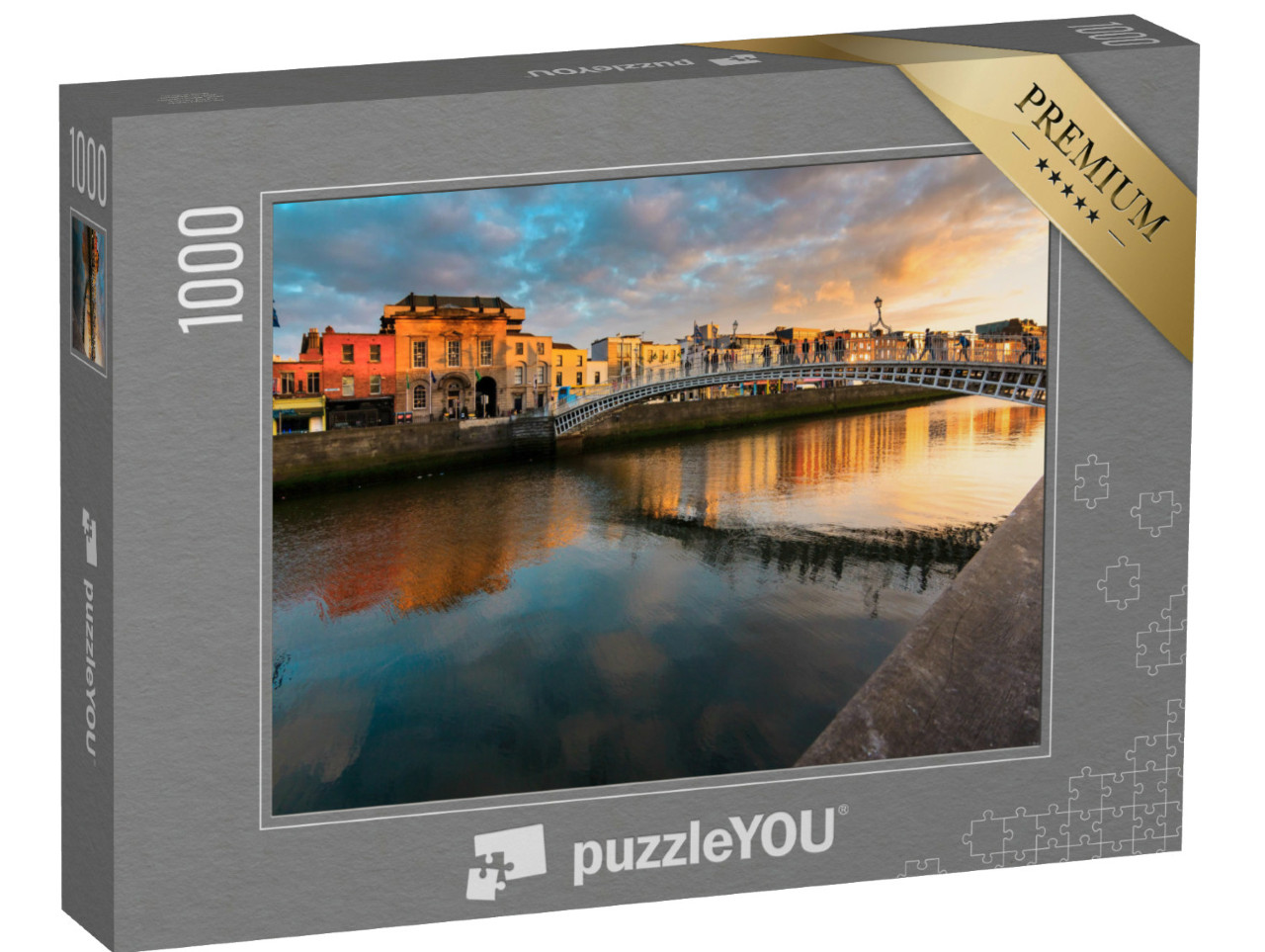 Puzzle 1000 Teile „Ha'Penny Bridge, Dublin, Irland“