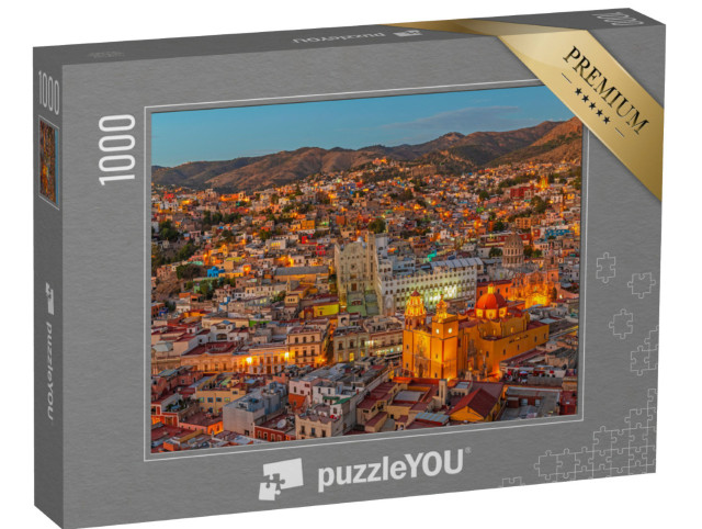 Puzzle 1000 Teile „Abendliches Stadtbild von Guanajuato in Mexiko“