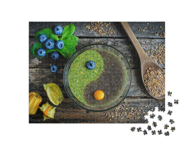 Puzzle 1000 Teile „Leinsamenbrei mit Chia“