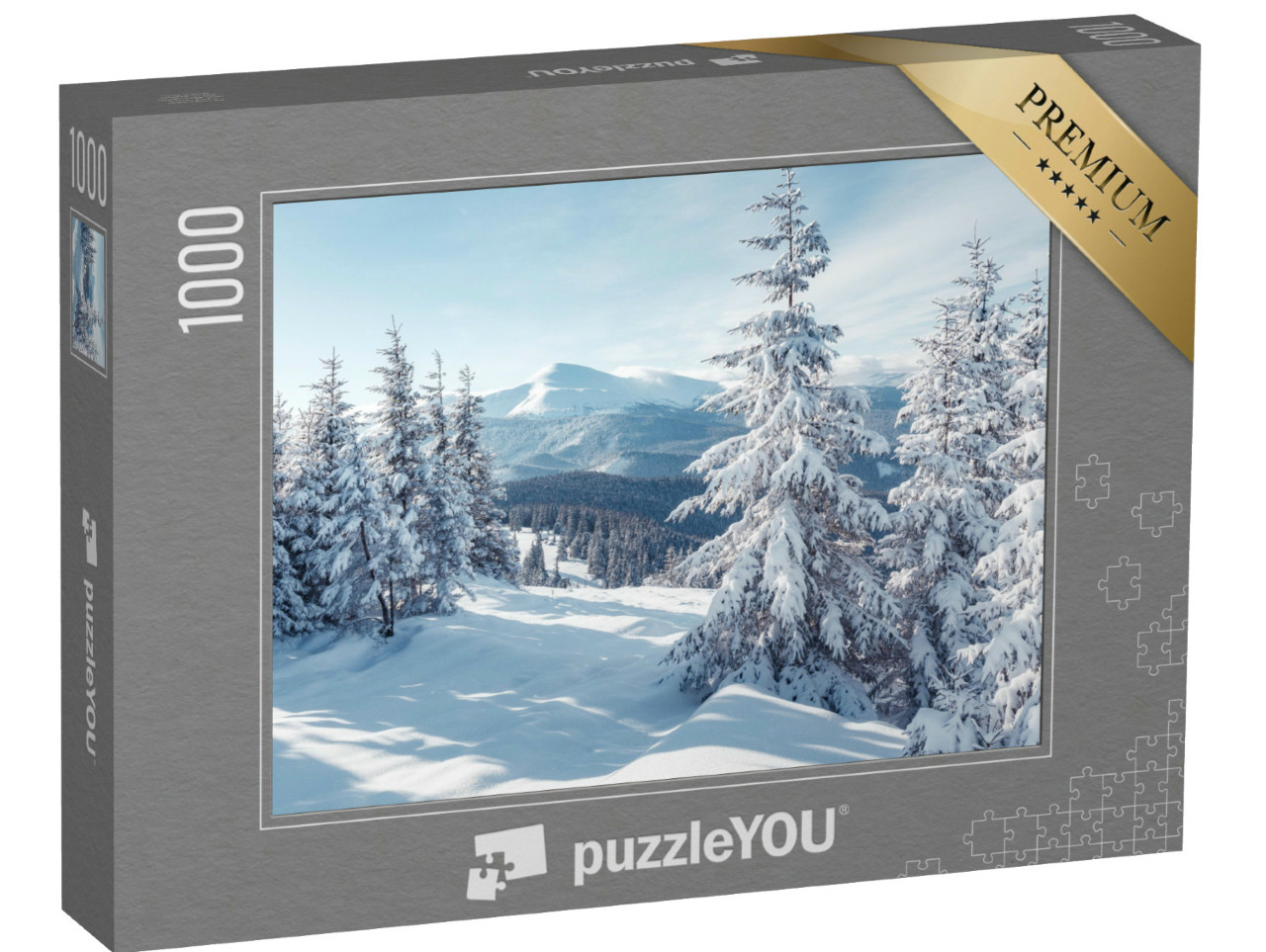 Puzzle 1000 Teile „Prächtige Alpenlandschaft im Winter“