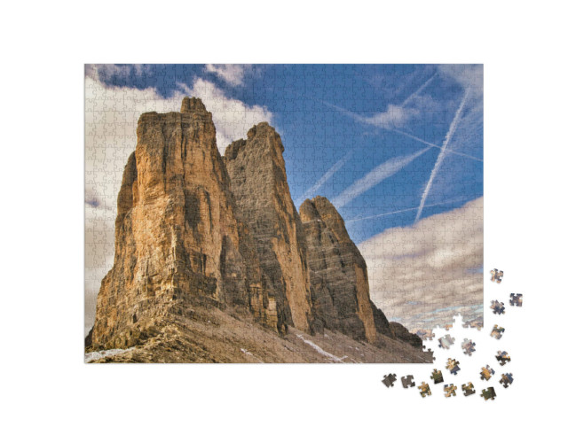 Puzzle 1000 Teile „Drei Zinnen von Lavaredo, Dolomiten, Italien“