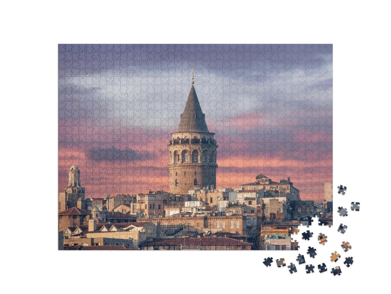 Puzzle 1000 Teile „Galata-Turm in Istanbul“