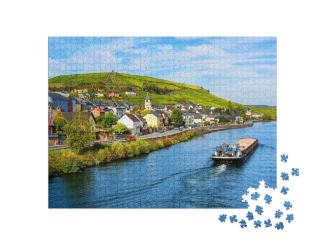 Puzzle 1000 Teile „Mosel bei Wormeldange, Luxemburger Land“