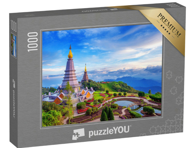 Puzzle 1000 Teile „Pagode im Doi Inthanon Nationalpark, Chiang Mai, Thailand“