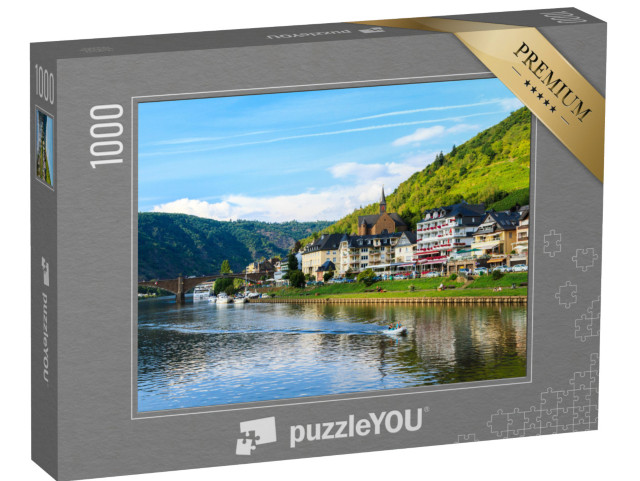 Puzzle 1000 Teile „Schöner Blick auf die Weinstadt Cochem an der Mosel in Deutschland“