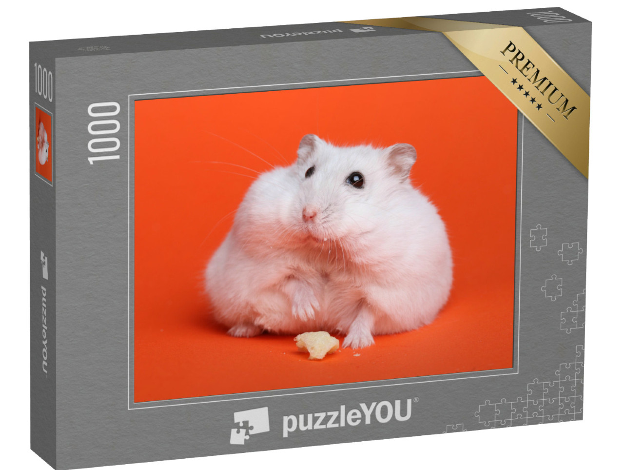 Puzzle 1000 Teile „Fluffiger weißer Hamster “