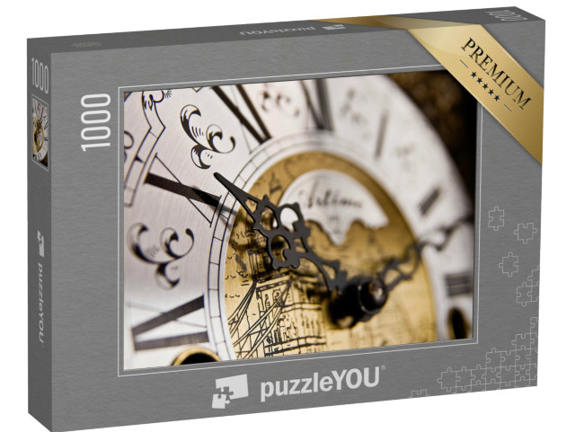 Puzzle 1000 Teile „Ein Pendeluhr-Zifferblatt im alten Stil “