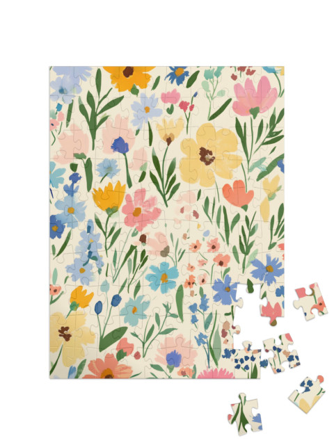 Puzzle 100 Teile „Blumenmeer“