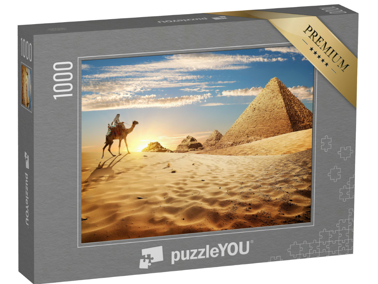 Puzzle 1000 Teile „Sonnenuntergang in der Wüste“
