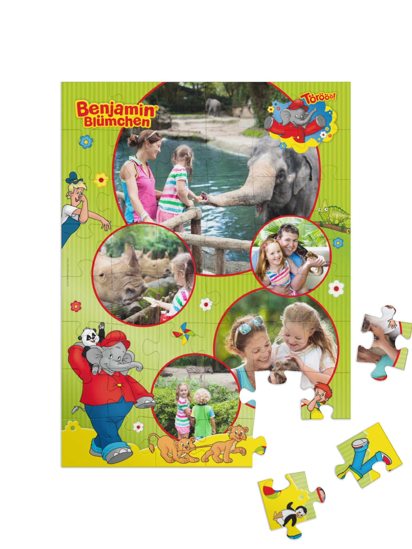 „Zoo“ in Hochformat Collage