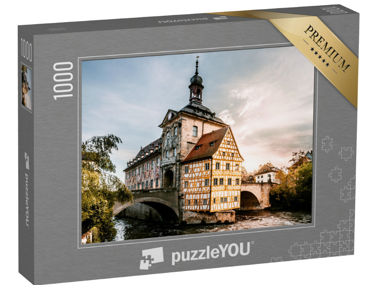 Puzzle 1000 Teile „Altes Rathaus in Bamberg, Deutschland“