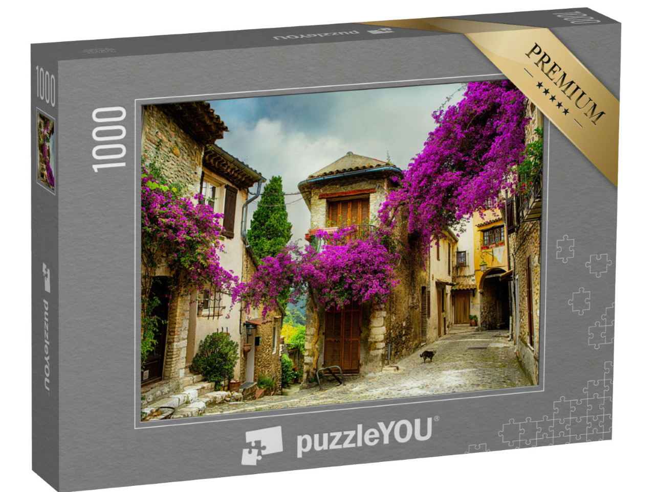 Puzzle 1000 Teile „Schöne alte Stadt in der Provence, Frankreich“
