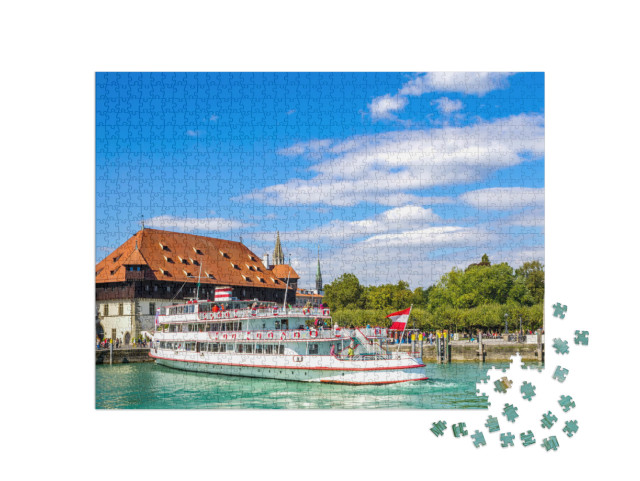 Puzzle 1000 Teile „Das Konzil, historisches Gebäude in Konstanz am Bodensee“