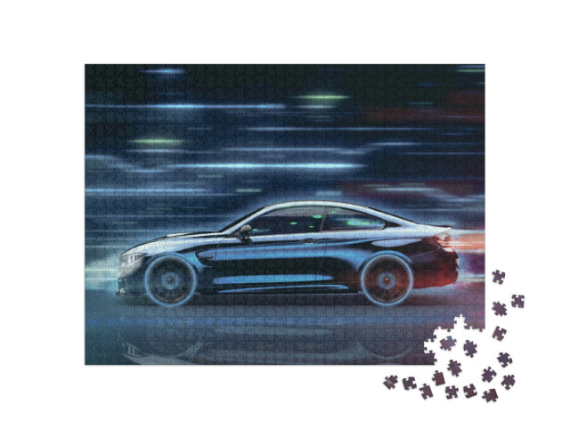 Puzzle 1000 Teile „Futuristisches Konzept: Ein Sportwagen“