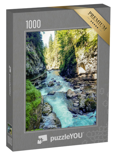 Puzzle 1000 Teile „Wunderschöne Breitachklamm, Deutschland“
