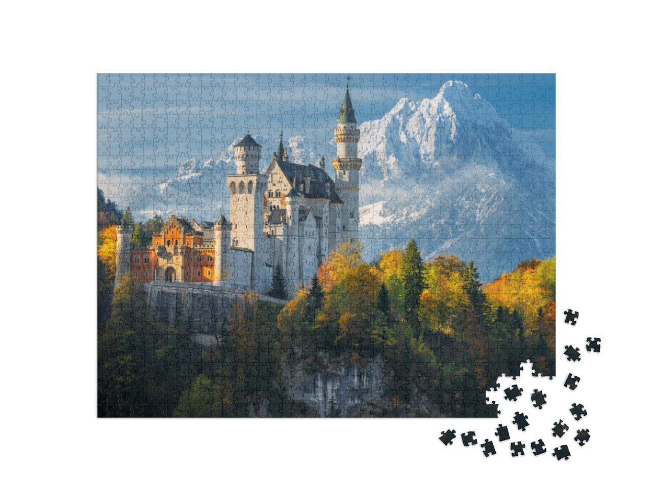 Puzzle 1000 Teile „Schloss Neuschwanstein, Bayern“