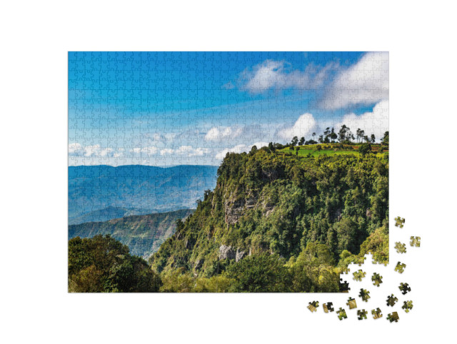 Puzzle 1000 Teile „Berge des Great Rift Valley in Kenia, Afrika“
