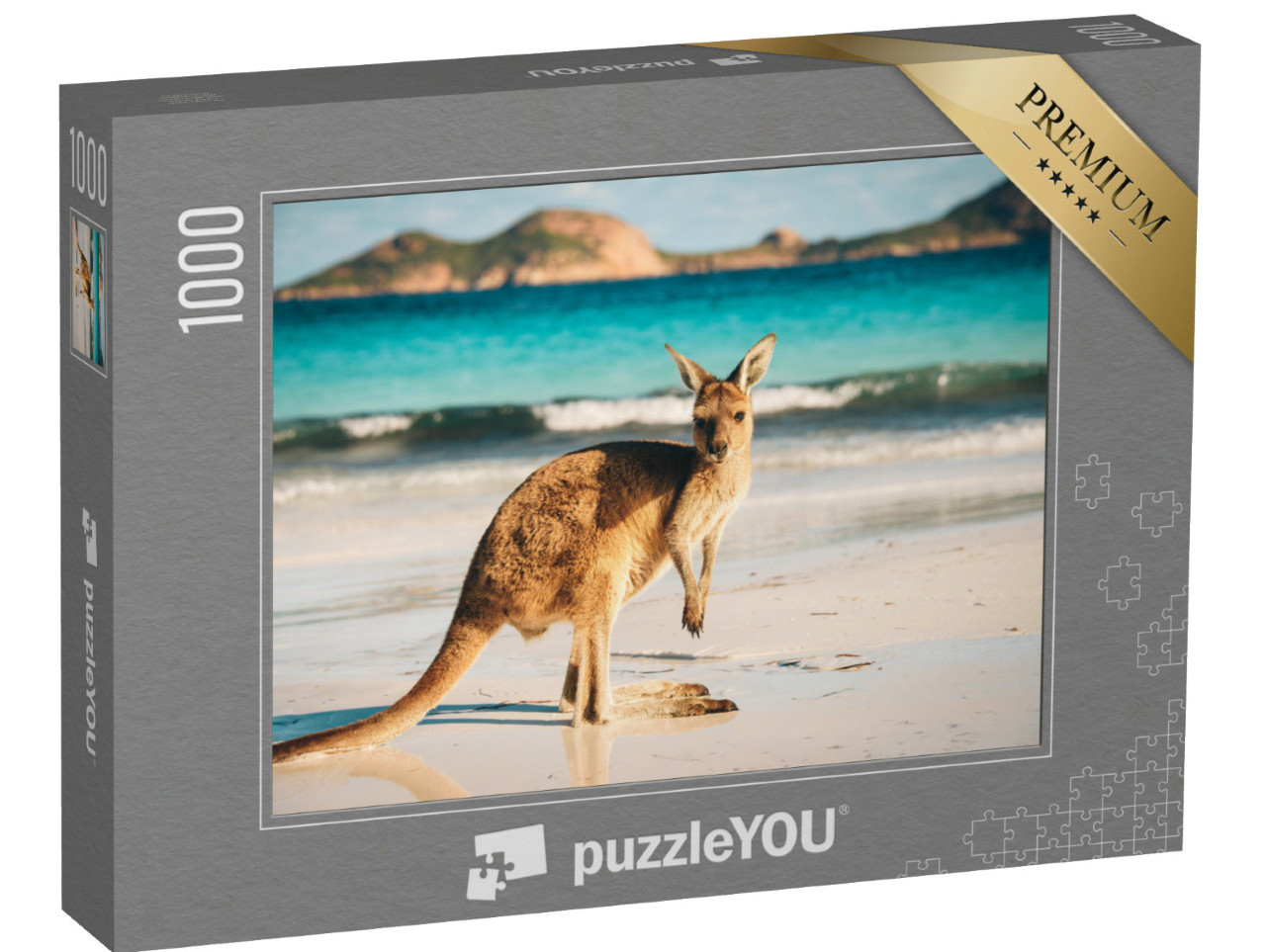 Puzzle 1000 Teile „Känguru, Lucky Bay, Cape Le Grand National Park, Australien“