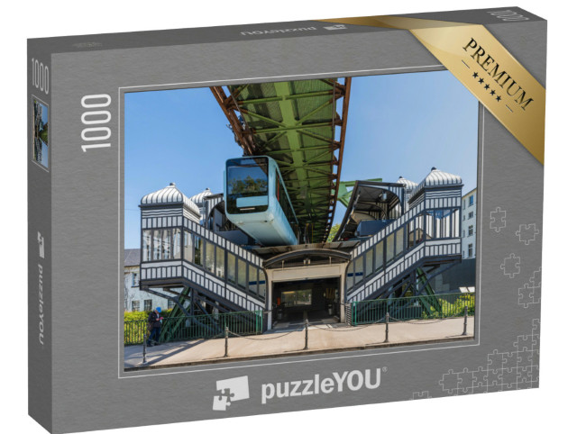Puzzle 1000 Teile „Schwebebahn in Wuppertal, Nordrhein-Westfalen, Deutschland“