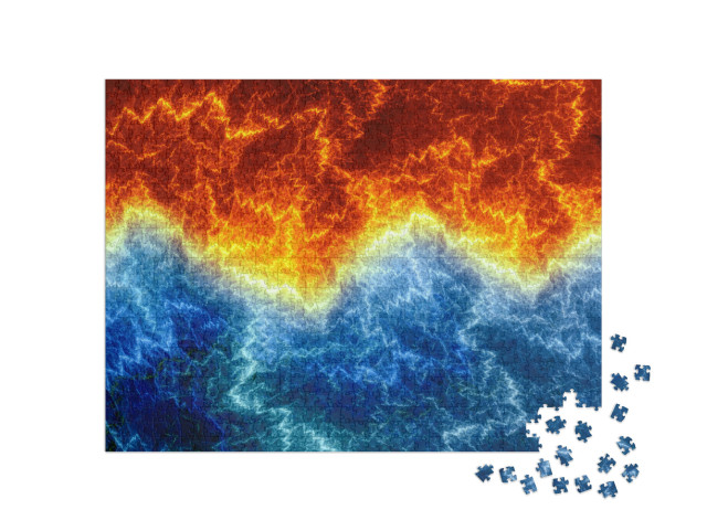 Puzzle 1000 Teile „Feuer und Eis“