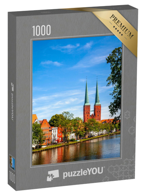 Puzzle 1000 Teile „Kirche in Lübeck, Schleswig-Holstein, Deutschland“